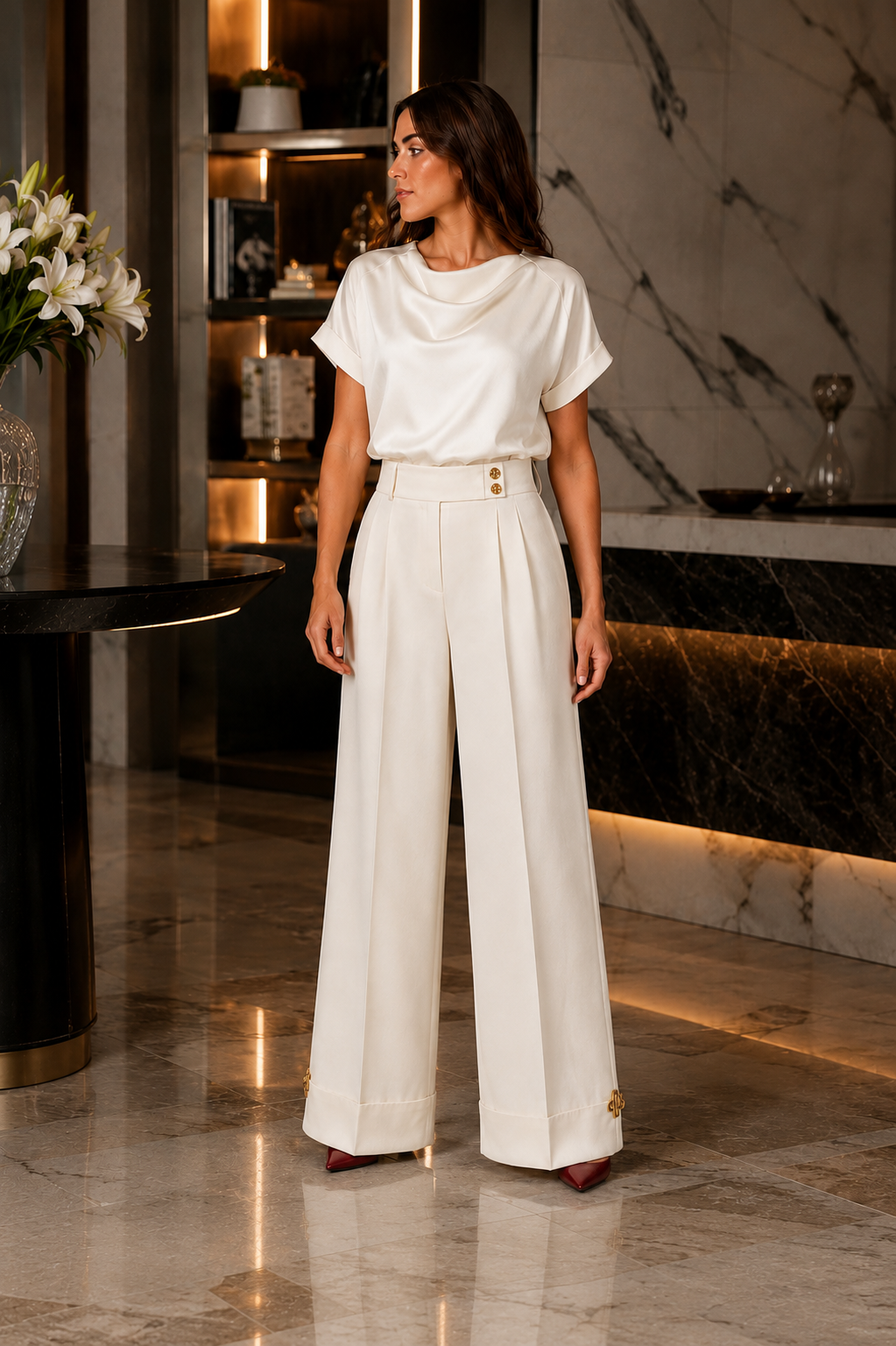 Signature Blouse & Trousers Set