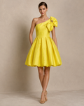 Aurelia One-Shoulder Bow Dress