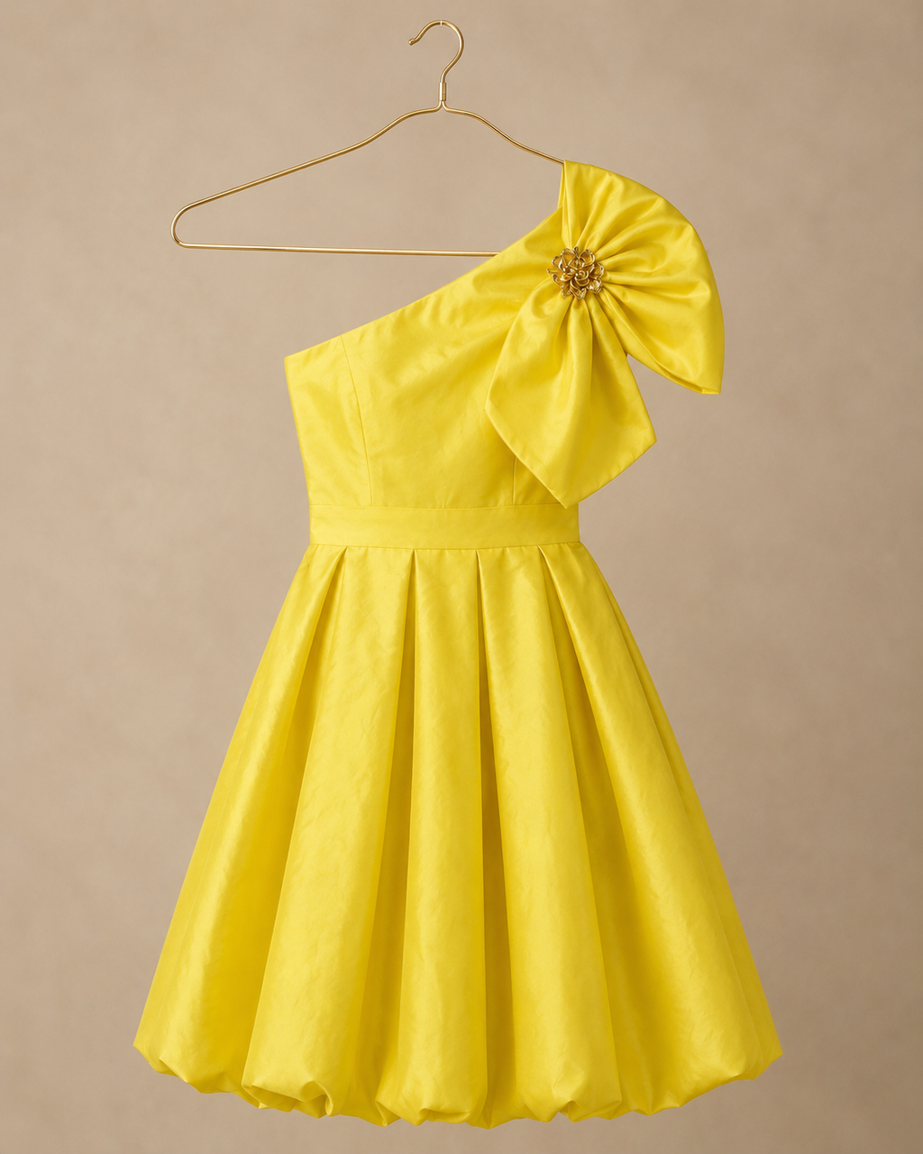Aurelia One-Shoulder Bow Dress